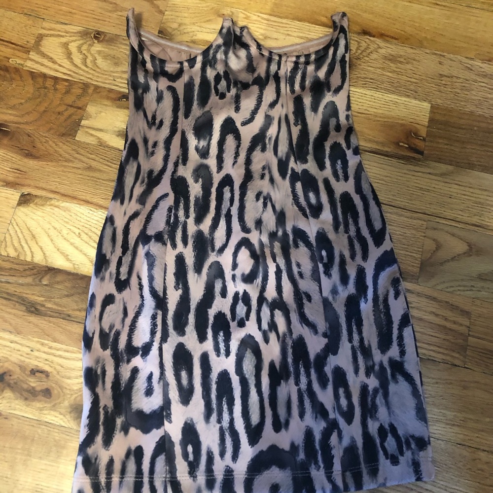 Leopard Print Party Dress